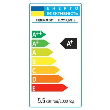 Лампа діодна(LED) 4.5W "Свічка на вітрі" 276972 фото